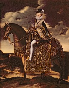 Portrait équestre de Henri IV (1553-1610) - French School