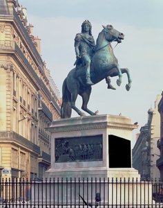 Statue équestre du roi Louis XIV (1816-22) (bronze) - French School