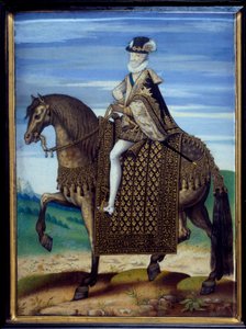 Portrait équestre de Henri IV (1553-1610) - French School