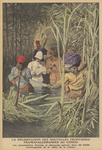 Établissement de la frontière entre les territoires français et allemands au Congo - French School