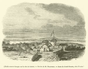 Etablissements francais sur la cote de Guinee (engraving) - French School