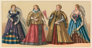 Costume européen du XVIe siècle - French School