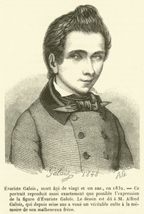 Evariste Galois, mort age de vingt et un ans, en 1832