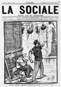 Expulsion, couverture de La Sociale, 21-28 juillet 1895 - French School