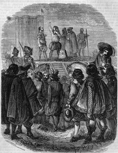 Exécution de Charles de Gontaut Biron (1602) : maréchal Charles de Gontaut Biron, gouverneur de Bourgogne (1562 - 1602). - French School