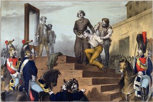 Exécution de Jean-Baptiste Troppmann, 19 janvier 1870, vers 1870 - French School