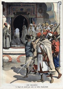Exécution de Rogui Bou Hamara sur ordre du sultan Moulay Hafid à Fès - French School
