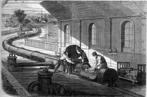 Expérience de transport de courrier par tubes atmosphériques, Angleterre - French School