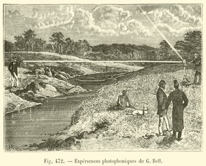 Expériences photophoniques de G Bell - French School