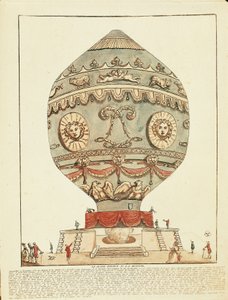 Expérience des frères Montgolfier avec un ballon à air chaud au château de La Muette, 21 novembre