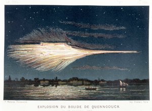 Explosion du bolide de Quenngouck (météorite) le 27 décembre 1857