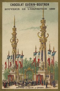 Exposition 1889 - Souvenir de chocolat - French School