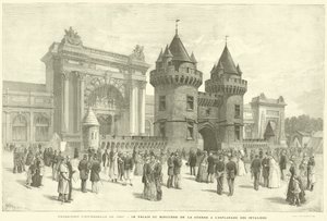 Exposition Universelle de 1889, le Palais du Ministère de la Guerre à l