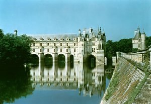 Vue extérieure du Donjon, du Château de Bohier et de la Grande Galerie depuis l
