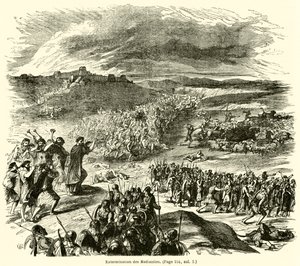 Extermination des Madianites (gravure) - French School