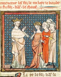 Le Mariage de Louis II (846-79) le Bègue et Adélaïde de Frioul, Reine d