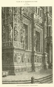 Façade de la Chartreuse de Pavie - French School