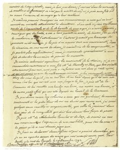 Fac-similé du testament de Louis XVI de France - French School
