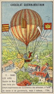 Tentative échouée de Guyton de Morveau pour diriger un ballon - French School