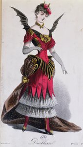 Costume de bal masqué pour une diablesse, de L