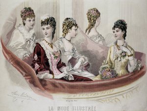 Mode féminine - dans « La Mode Illustrée », sd. 2ème moitié du 19ème siècle - French School