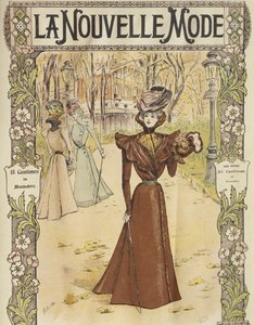 Planche de mode, couverture de La Nouvelle Mode, 12 décembre 1897