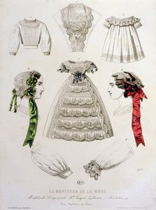 Planche de mode de Le Moniteur de la Mode, 1854 - French School