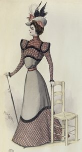 Planche de mode, illustration de La Nouvelle Mode, 1897 - French School