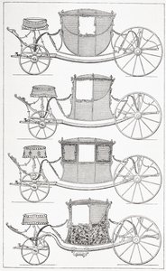 Voitures à la mode du 18e siècle, 1875 - French School