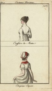 Coiffure et chapeau à la mode, Paris