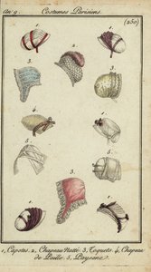 Chapeaux à la mode de 1800 - French School