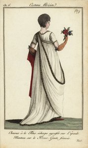 Femme à la mode avec coiffure courte Titus aux jardins de Tivoli