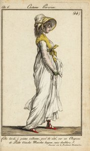 Femme à la mode sur le boulevard Montmartre - French School