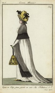 Femme à la mode sur les Champs-Élysées - French School