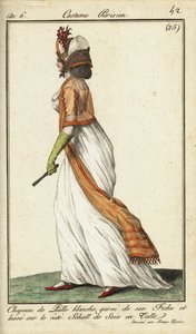 Femme élégante sur les Champs-Élysées