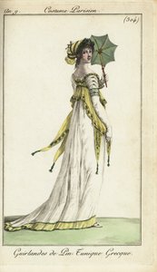 Femme à la mode avec un parasol