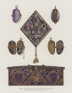 Fermeture, reliquaire portable et coffret de Saint Louis (Louis IX de France) - French School