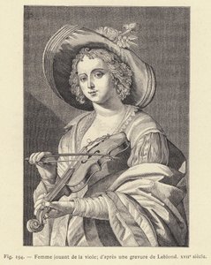 Femme jouant de la viole, d