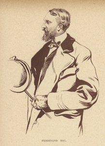 Ferdinand Bac, dessinateur français (lithographie) - French School