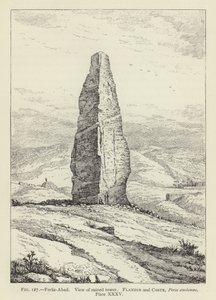 Feruz-Abad, Vue de la tour en ruine - French School