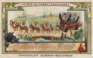 Fête des Carri, Vaucluse, France (chromolithographie) - French School