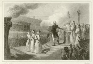 Fête de la Fédération, 14 juillet 1790 - French School