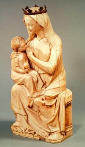 Figurine de la Vierge allaitant l