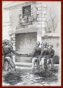 Pompiers, La couverture de sauvetage, début 19e siècle - French School