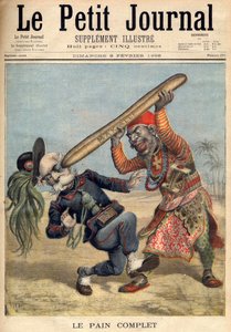 Première guerre italo-éthiopienne - Caricature de Francesco Crispi (1818-1901) et la défaite de l