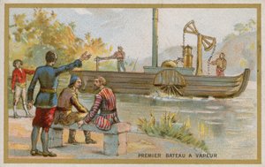 Premier bateau à vapeur - French School