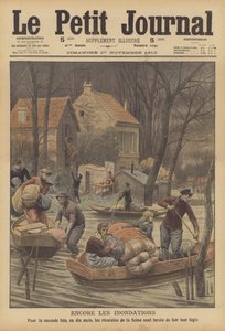 Inondations sur la Seine, France - French School