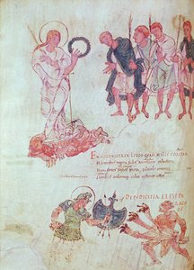 Fol.15.083 de la Psychomachie de Prudence - French School
