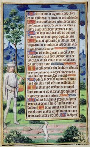 Fol.50v Page de texte avec un détail de bordure d