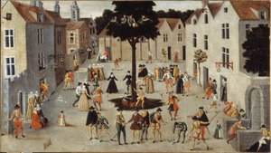 Fête populaire autour d
